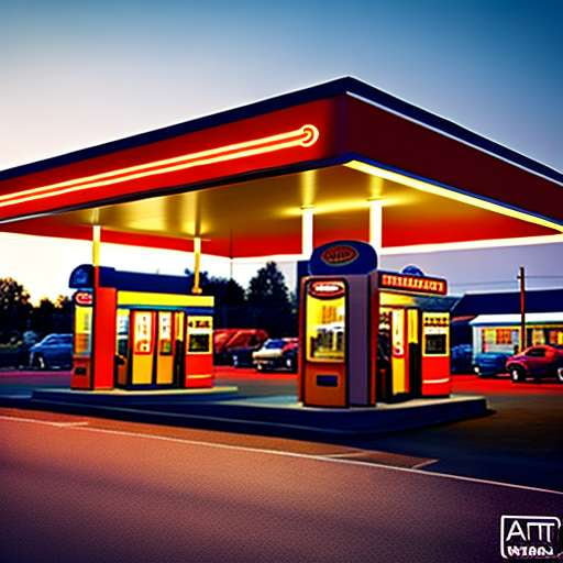 "Vintage Gas Station" Midjourney Prompt - Customizable Text-to-Image Creation - Socialdraft