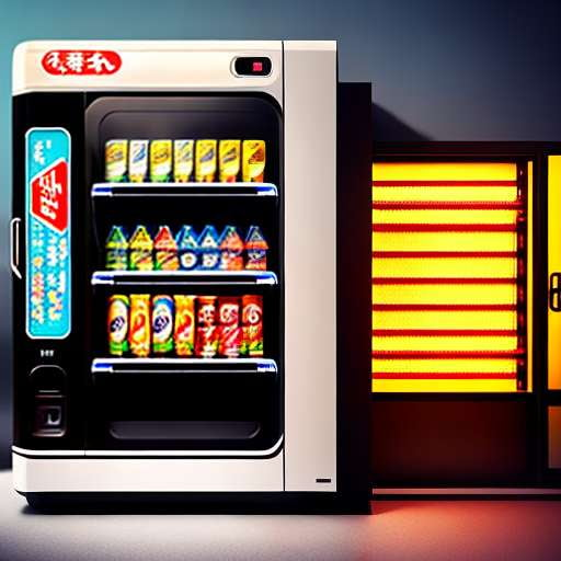 Japanese Vending Machine Midjourney Image Prompt - Customizable AI Art - Socialdraft