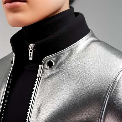 Metallic Leather Jacket Midjourney Image Prompt - Socialdraft