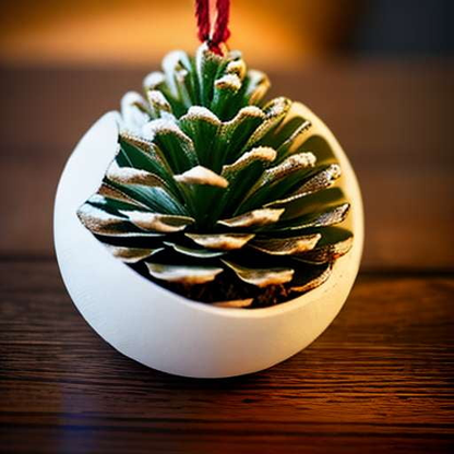 Personalized Pinecone Christmas Decoration Midjourney Prompt - Socialdraft