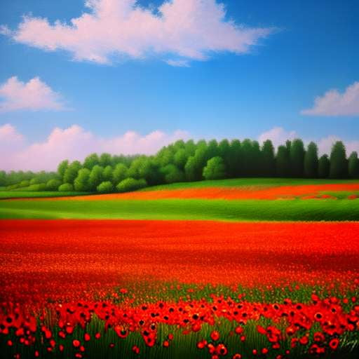 "Poppy Field" Text-to-Image Midjourney Prompt for Customizable Art Creation - Socialdraft