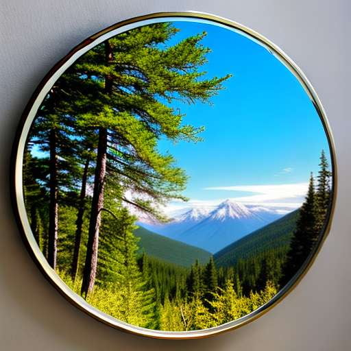 "Mountain Mosaic Mirror" - Customizable Midjourney Prompt for DIY Home Decor - Socialdraft