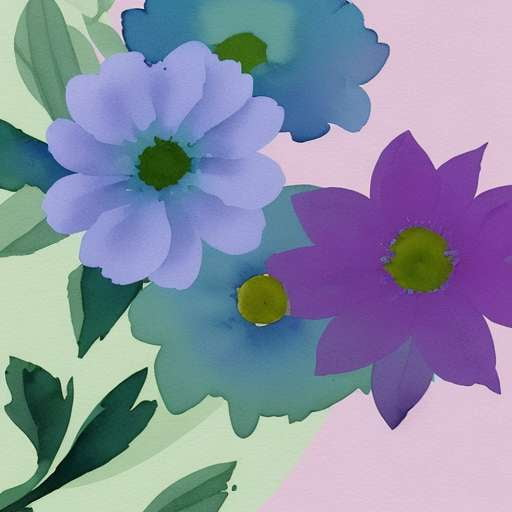 Midjourney Whimsical Minimalistic Floral Art Prints - Socialdraft