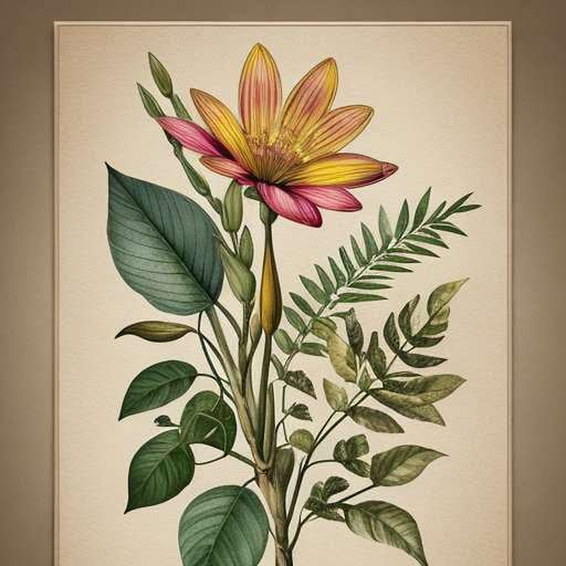 Vintage Botanical Illustration Midjourney Prompts - Socialdraft