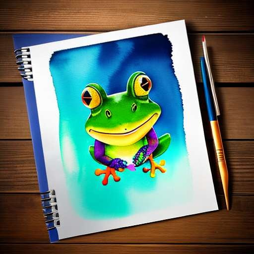 Dragon and Frog Text-to-Image Midjourney Prompt - Socialdraft