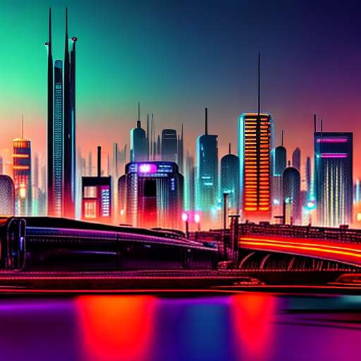 Retro-Future Cityscape Midjourney Generator - Socialdraft