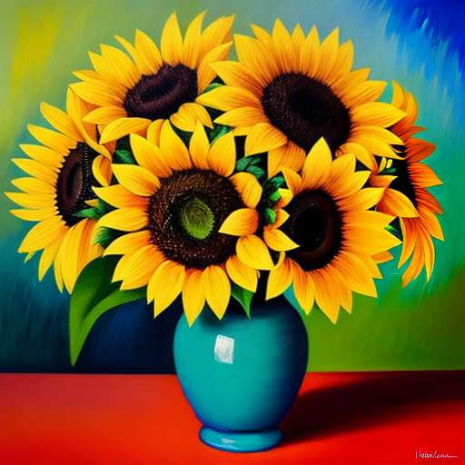 Sunflower Bouquet Midjourney Image Prompt - Socialdraft