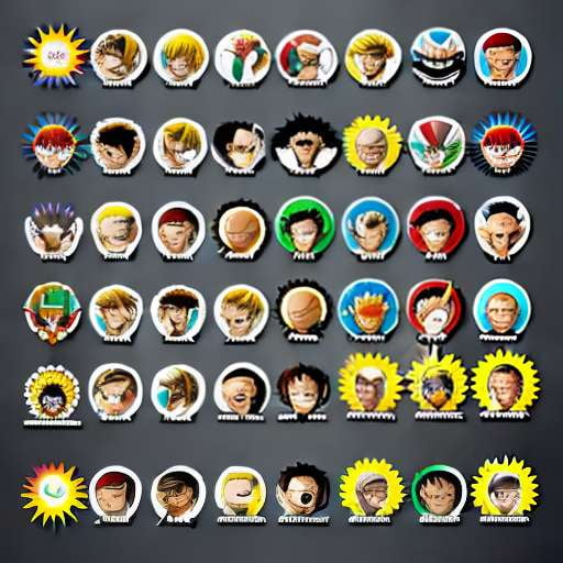 Saitama Midjourney Emotion Sticker Sheet - Customize Your Own Emojis - Socialdraft