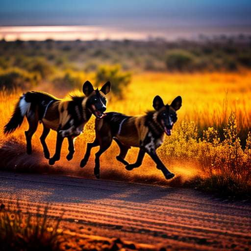 African Wild Dog Midjourney Image Prompt: Stunning and Realistic Wildlife Art - Socialdraft