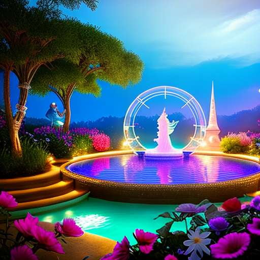 Magical Love Pool Midjourney Prompt - Customizable Image Creation - Socialdraft