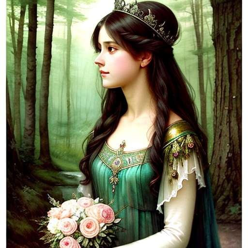 Forest Queen Midjourney Prompt - Unique Customizable Text-to-Image Art Prompt for Creative Expression and Personalization on Shopify Shop. - Socialdraft