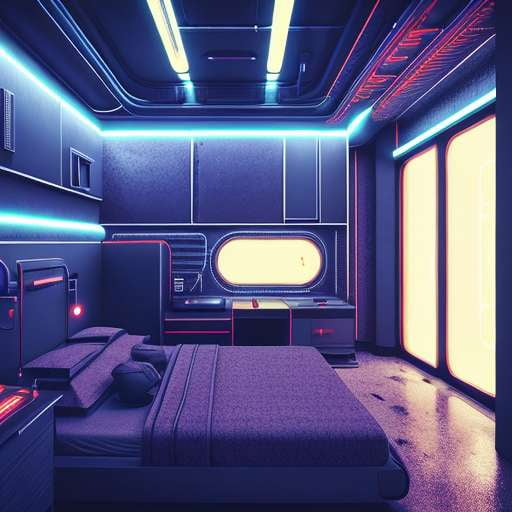 Cyberpunk Mini Room Midjourney Prompts - Create Your Own Dystopian Hideaway - Socialdraft