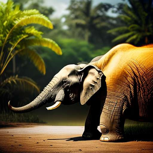 Indonesian Landscape Elephant Midjourney Prompt - Socialdraft