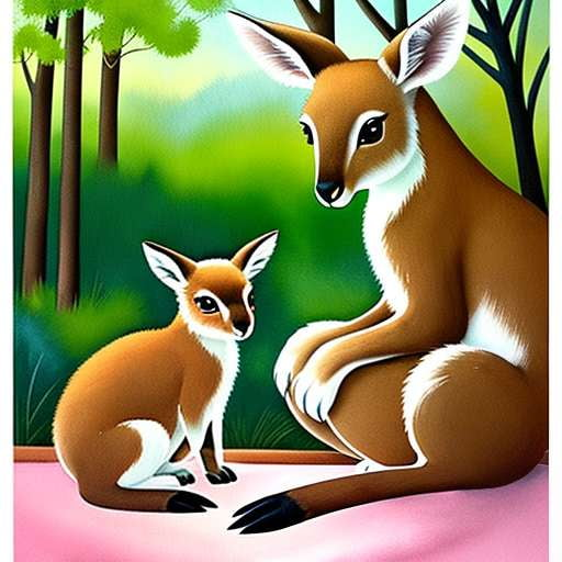 Kangaroo Nursery Midjourney Prompt: Create Your Own Adorable Kangaroo Art! - Socialdraft