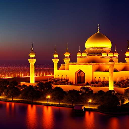 Arabian Nights Skyline - Custom Midjourney Prompts for Image Generation - Socialdraft
