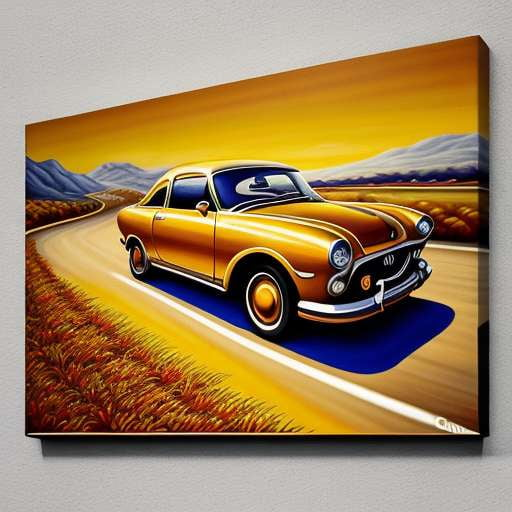 Midjourney Retro Car Paintings - Vintage Automotive Art Prompts - Socialdraft