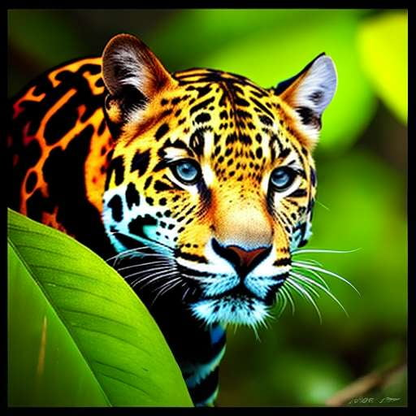 Rainforest Jaguar Midjourney Creation: Customizable Prompt for Art and Design Projects - Socialdraft
