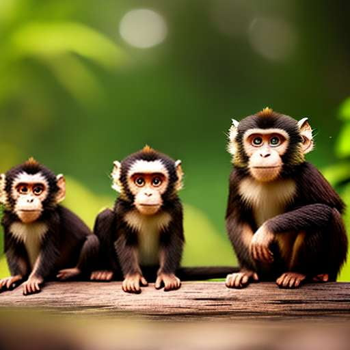 Monkey Family Midjourney Image Prompt for Custom Artwork Creations - Socialdraft