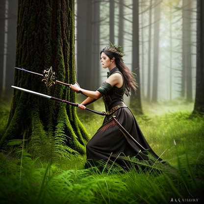 Folklore Huntress Midjourney Prompt - Create Your Own Mythical Heroine - Socialdraft