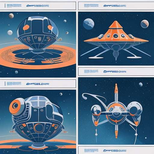 Space Odyssey Comic Illustration Midjourney Prompts - Socialdraft