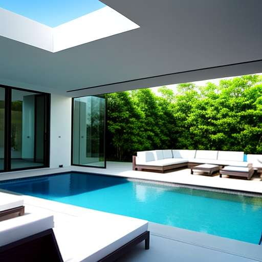 Contemporary Rectangular Pool Midjourney Prompt - Customizable Design Inspiration - Socialdraft