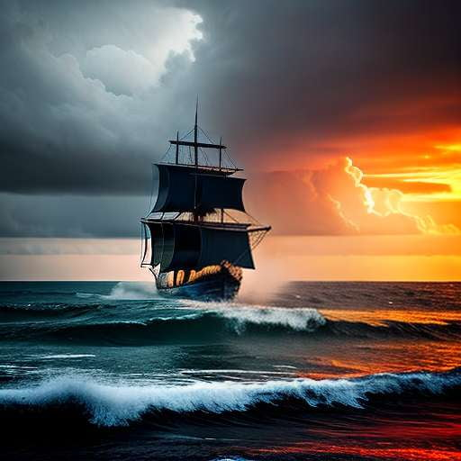 Pirate Adventure Midjourney Prompt: Treasure Island Shipwreck - Socialdraft