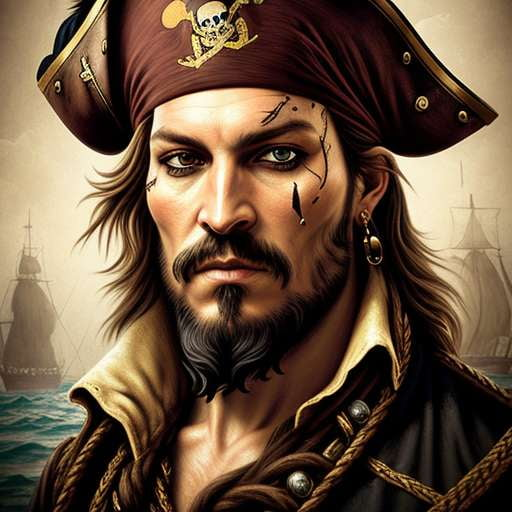 Midjourney Pirate Portraits: Custom Text-to-Image Prompts for Your Buccaneer Fantasies - Socialdraft