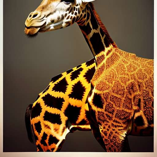 Intelligent Giraffe Midjourney Prompt with Book - Create Your Own Safari Adventure - Socialdraft