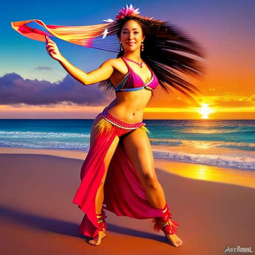 Hawaiian Belly Dancing Midjourney Prompt - Create your own Hula Dance! - Socialdraft