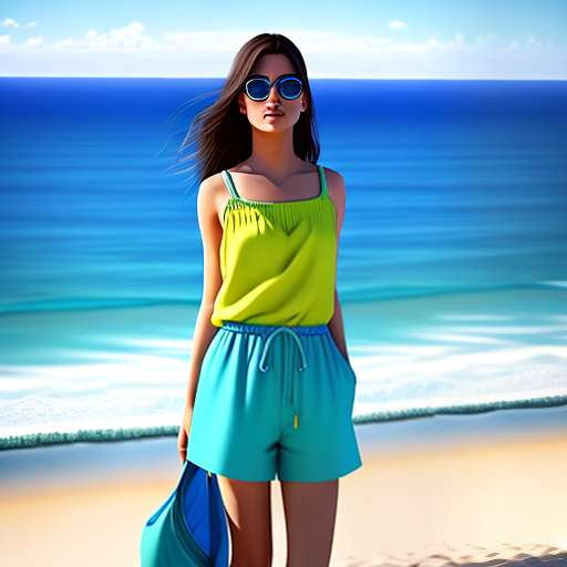 Beach Vacation Fashion Midjourney Prompt: Create Your Own Stylish Getaway Look! - Socialdraft