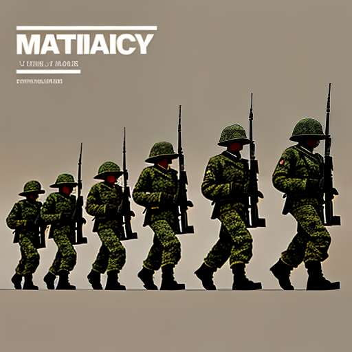 Military March Line Art Midjourney Prompt: Create Your Own Tactful Composition - Socialdraft
