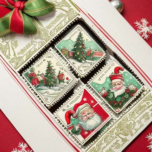 Vintage Christmas Ink Stamps for DIY Holiday Crafts - Socialdraft