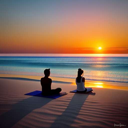 Couples Beach Yoga Midjourney: Create Your Own Serene Paradise - Socialdraft