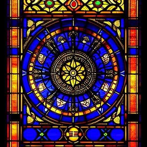 Gothic Stained Glass Zodiac Midjourney Prompts - Socialdraft