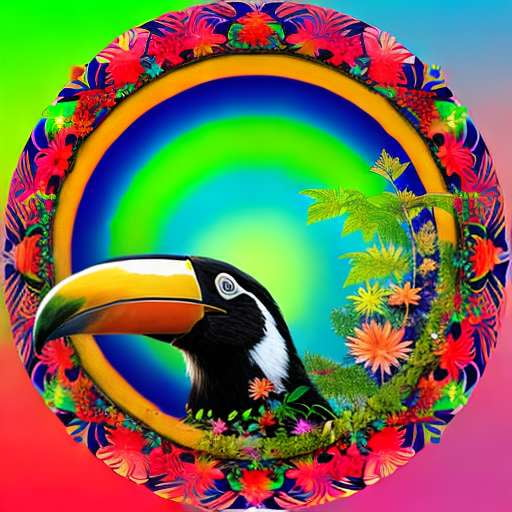 Jungle Mandala Toucan Midjourney Prompt - Socialdraft