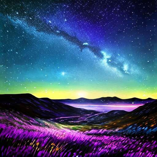 "Starry Night Sky" Midjourney Image Prompt for Custom Creations - Socialdraft