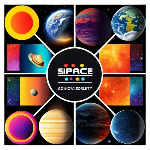 Space Exploration Sticker Sheet - Create Unique Custom Stickers with Midjourney Prompts - Socialdraft