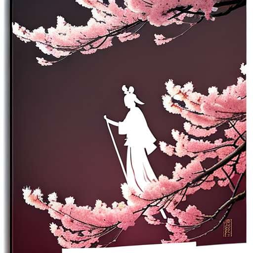 "Cherry Blossom Samurai" Midjourney Prompt for Unique Custom Art - Socialdraft