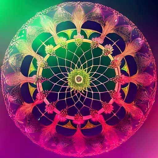 Mandala Dreamcatcher Midjourney: Create Your Custom Boho Art - Socialdraft