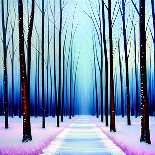 Frozen Forest Path Midjourney Prompt - Create Your Own Magical Landscape - Socialdraft