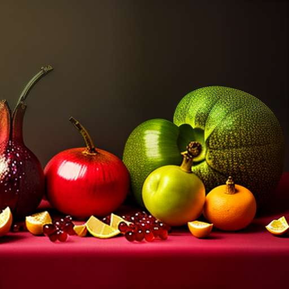 Underworld Fruit & Veggie Still-Life Midjourney Prompt - Customizable and Unique! - Socialdraft