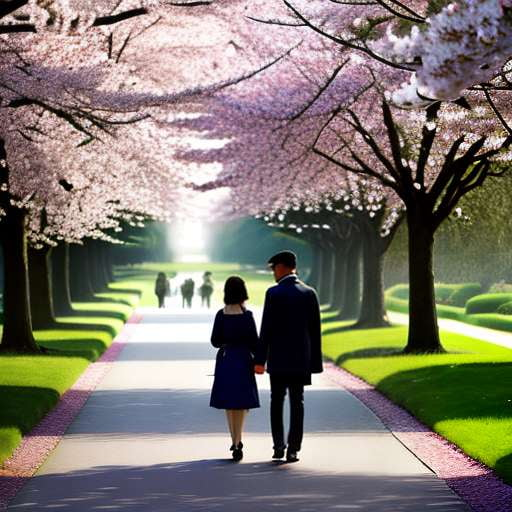 Cherry Blossom Love Story Midjourney Prompt - Socialdraft