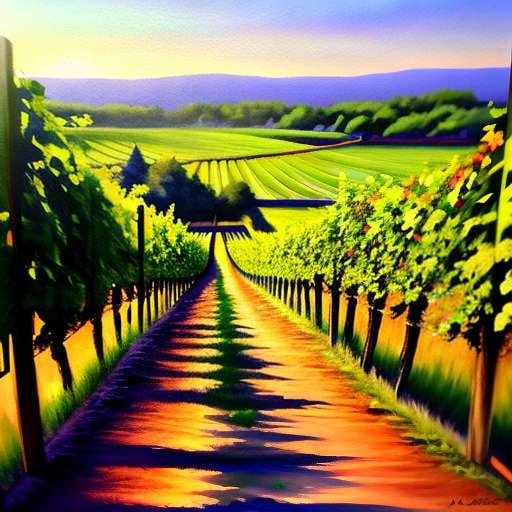 "Customizable Vineyard Fence Midjourney Prompt for Unique Painting Creations" - Socialdraft