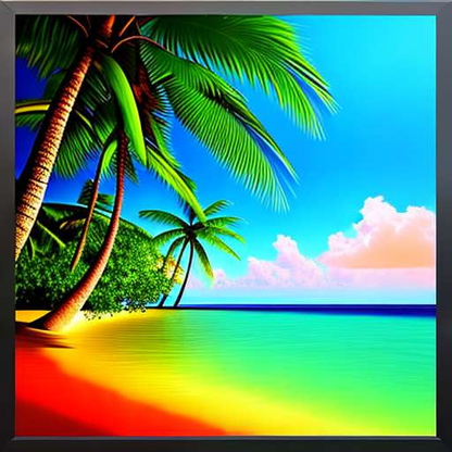 Island Oasis Midjourney Art Prompt: Create Your Own Tropical Paradise - Socialdraft