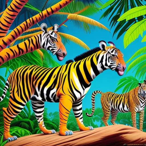 "Exotic Wildlife" Midjourney Prompts with Vibrant Animal Designs - Socialdraft