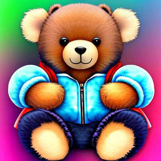 Teddy Bear Hooded Shorts Midjourney Prompt - Unique Customizable Design - Socialdraft