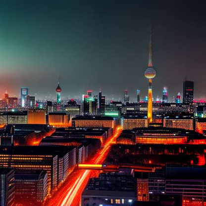 "Berlin Skyline" Customizable Midjourney Prompt for Unique Image Creation - Socialdraft