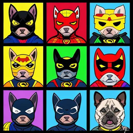 Superhero Pets Midjourney Prompts - Create Your Own Custom Heroic Pet Art! - Socialdraft
