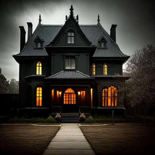 "Spooky Mansion" Midjourney Portrait Prompt for Customized Image Generation - Socialdraft