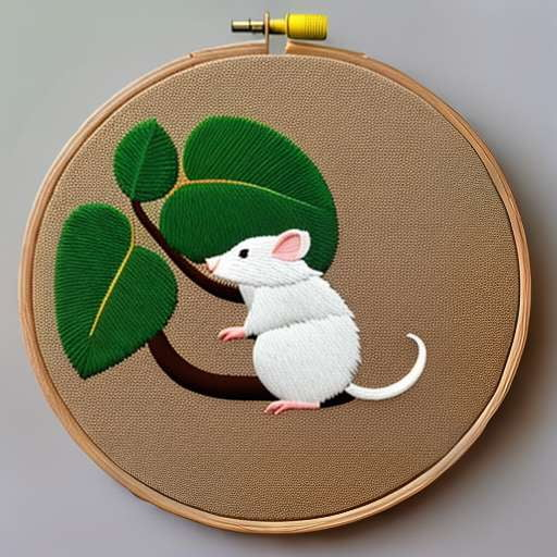 Rodent Hoop Embroidery Midjourney Prompt - Create Your Own Custom Stitched Critter - Socialdraft
